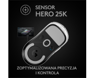 Logitech OUTLET - G PRO X Superlight biały - 1500657 - zdjęcie 10